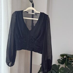 Liberty Love Mesh Top with Corset Detail - Size L